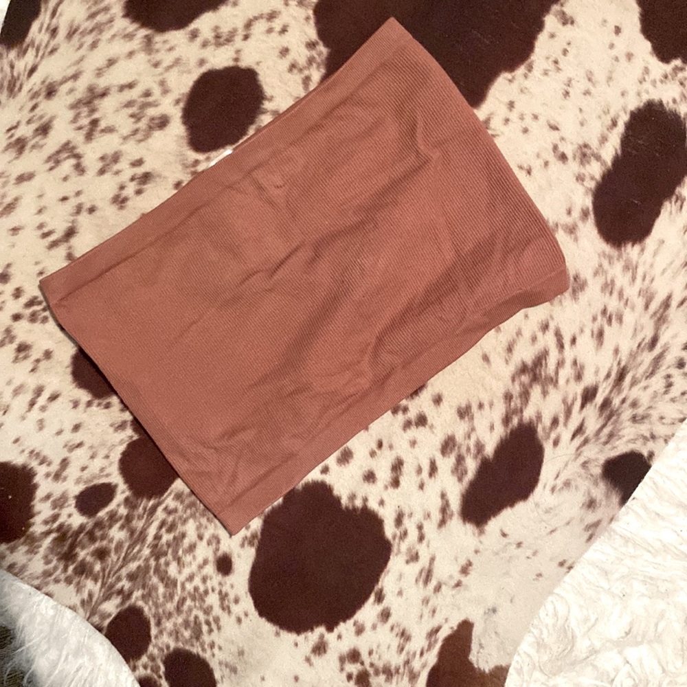 Bozzolo burnt orange tube top… fits (M/L)
